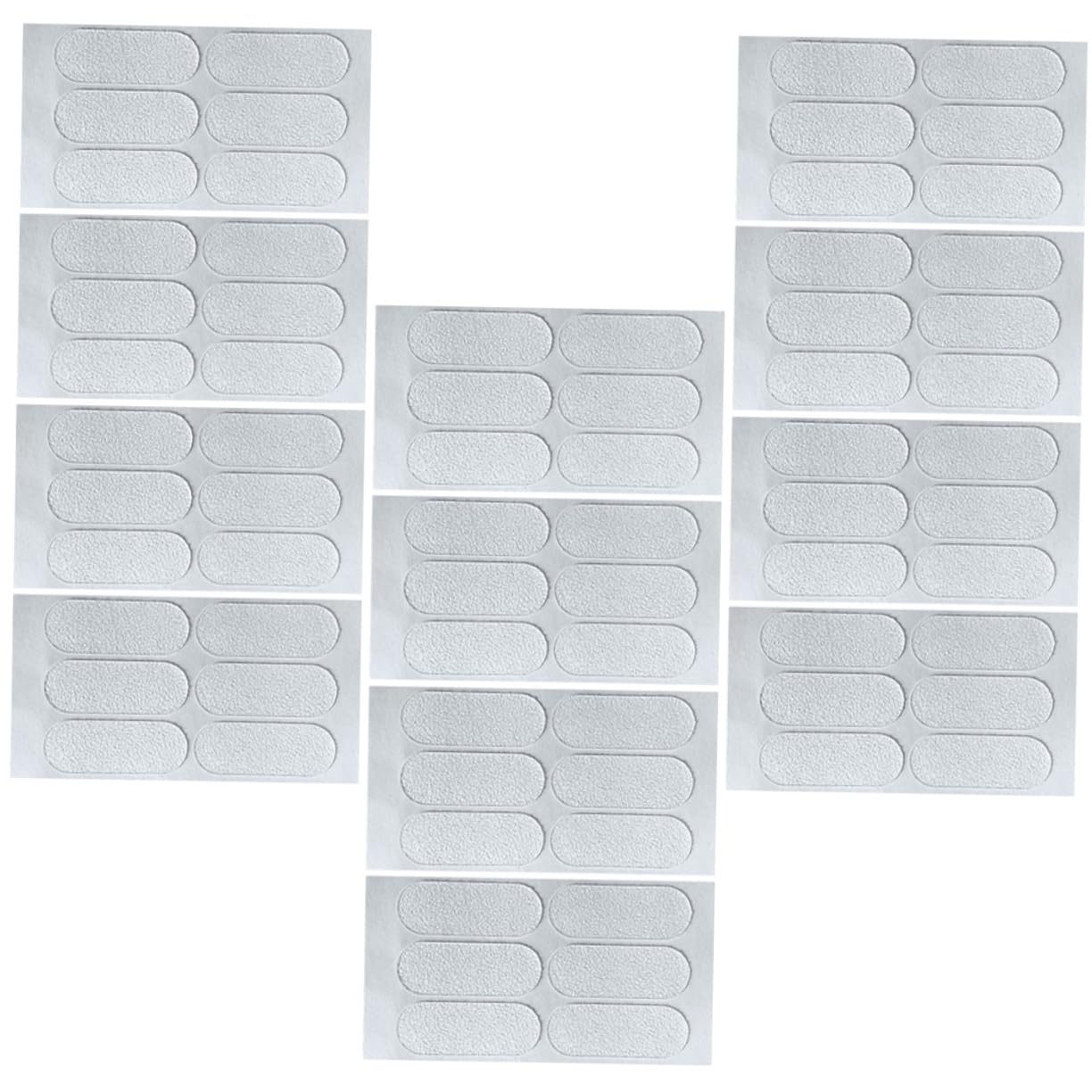 COLLBATH 2sets Cosmetic Vertical Ear Patch Tape for Protruding Silicone Stickers 12sheets*2
