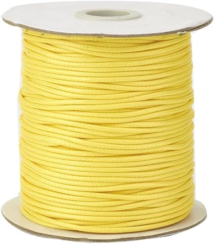 Vista 51 de Cheriswelry 90 yardas/rollo de 0.079 pulgadas, cordón encerado negro de poliéster coreano, joyería de cuentas, hilos para manualidades, cuerda