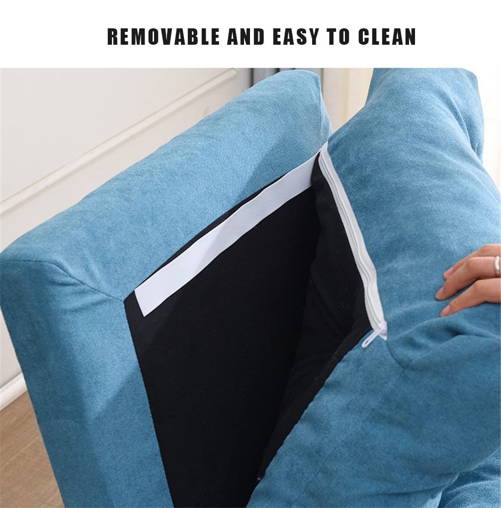 Furniture Limited - Relaxstoel met voetenbank stof crèmekleurig