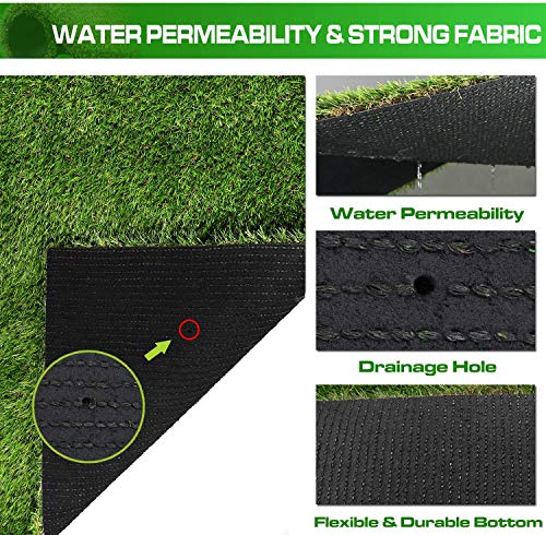 image for XLX TURF Artificial Grass Rug Turf 7ft x 13ft - Synthetic Fake Grass T