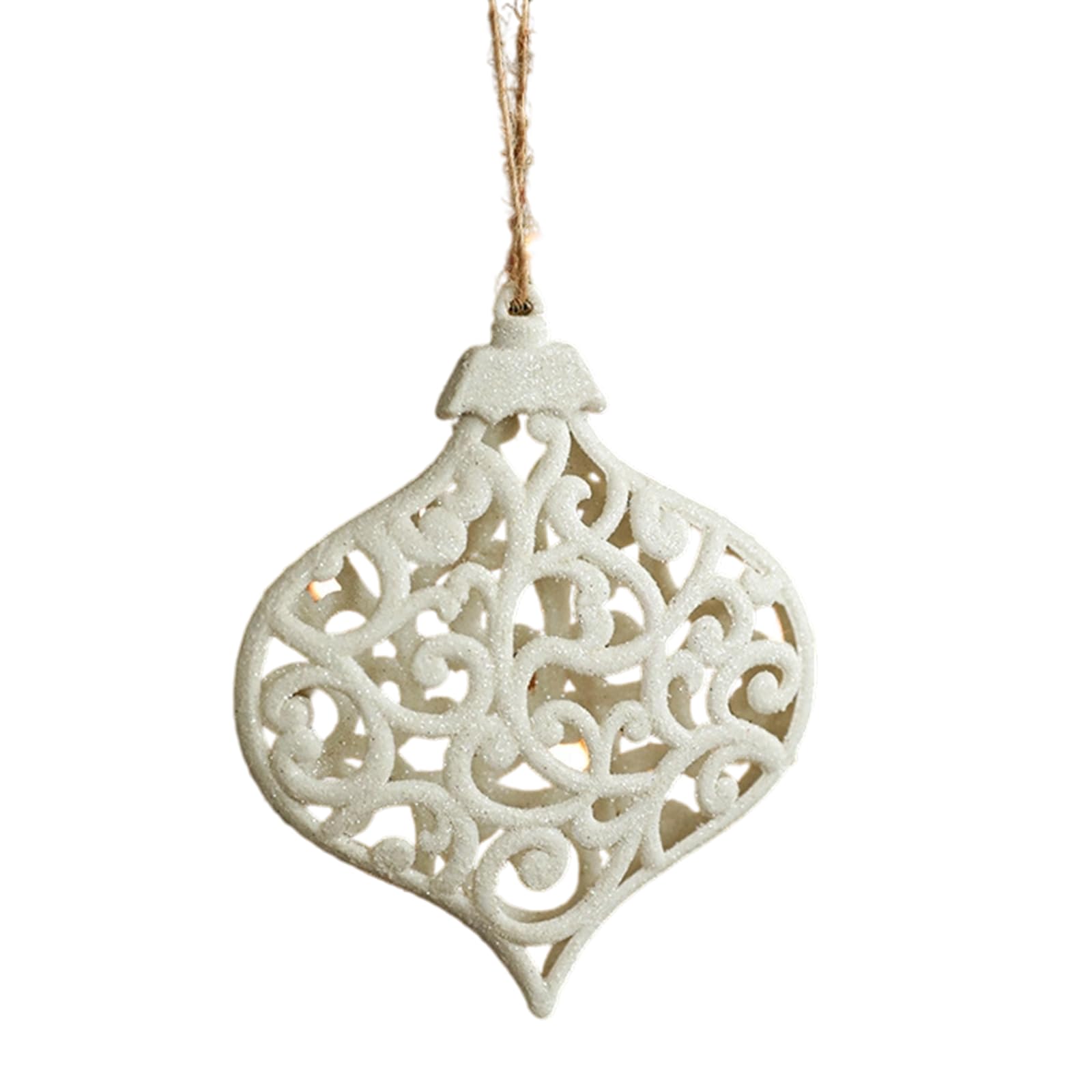 Oxxggkao Shatterproof Christmas Tree Hanging Decoration Star/Deer/Bowknot/Snowflake Hanging Ornament for Window Mantels Unbreakable Holiday Decoration