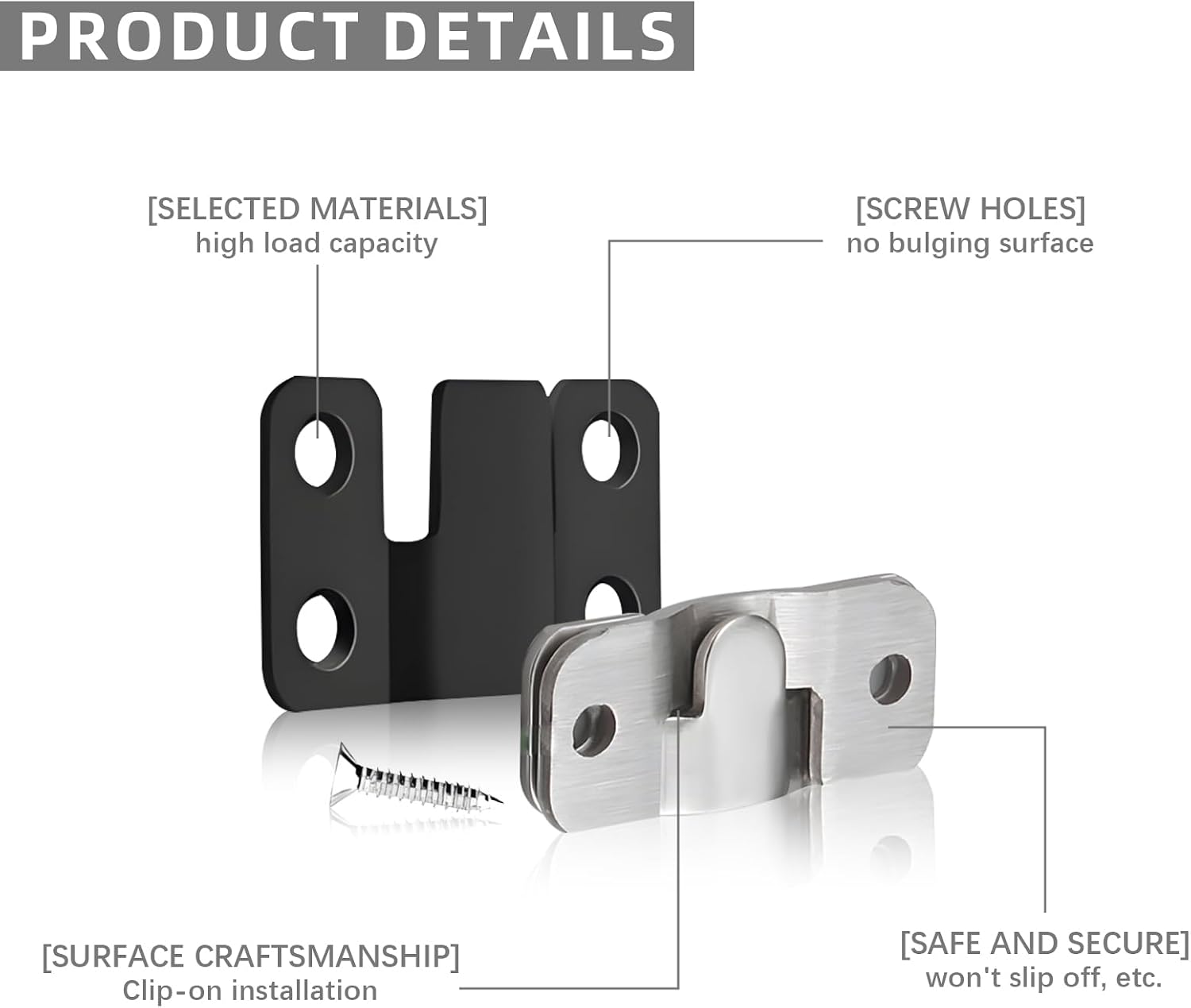 20 Pack Sofa Sectional Connectors – 10 Large Black + 10 Small Silver Interlocking Brackets – Universal Metal Couch Clip Set for Modular Furniture, Sectionals, Loveseats, Recliners | Universal Metal