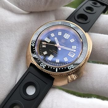 Amazon | STEELDIVE メンズ腕時計, 自動巻き時計 ブロンズ