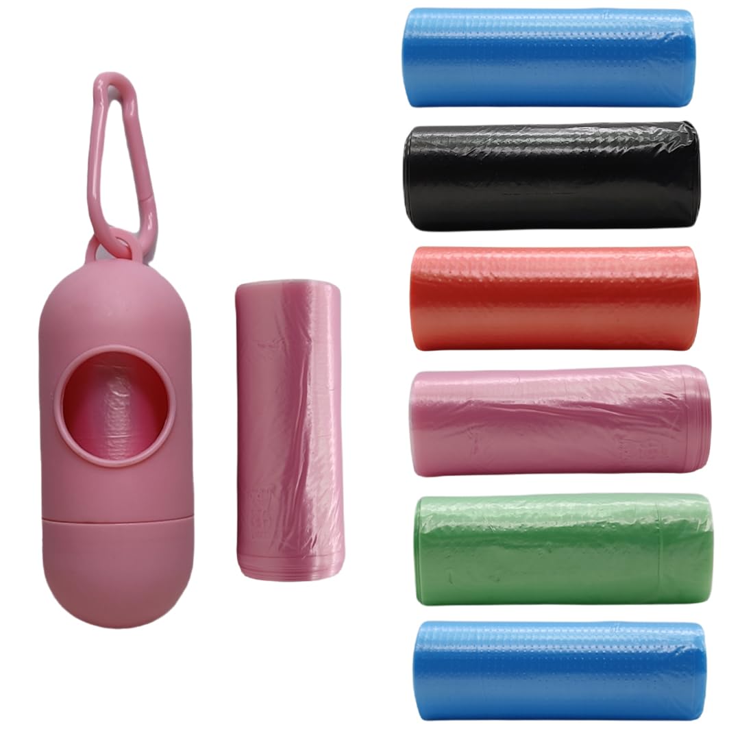 AMSO Diaper and Sanitary Pads Disposal Bag Dispenser (with 8 Oxy-Degradable Garbage Bag Rolls)