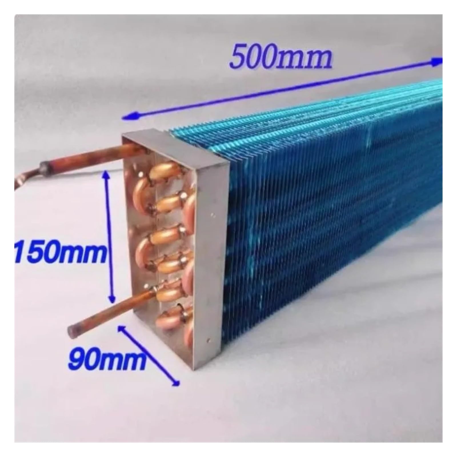 Congelatore Frigorifero Vetrina Refrigerata Commerciale Evaporatore Alettato Condensatore Radiatore Tubo In Rame Puro(500x150x90mm 1pcs)