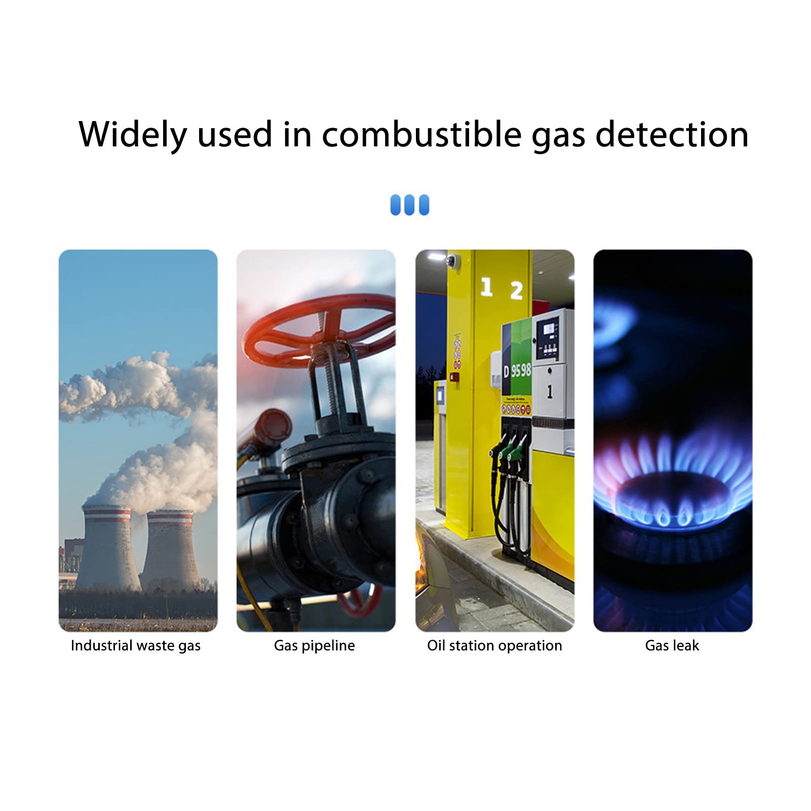 Socobeta Detektor für Brennbare Gase, Gasleckdetektor, Schnüffler mit Flexibler Sonde Zur Erkennung von Pipeline-Lecks
