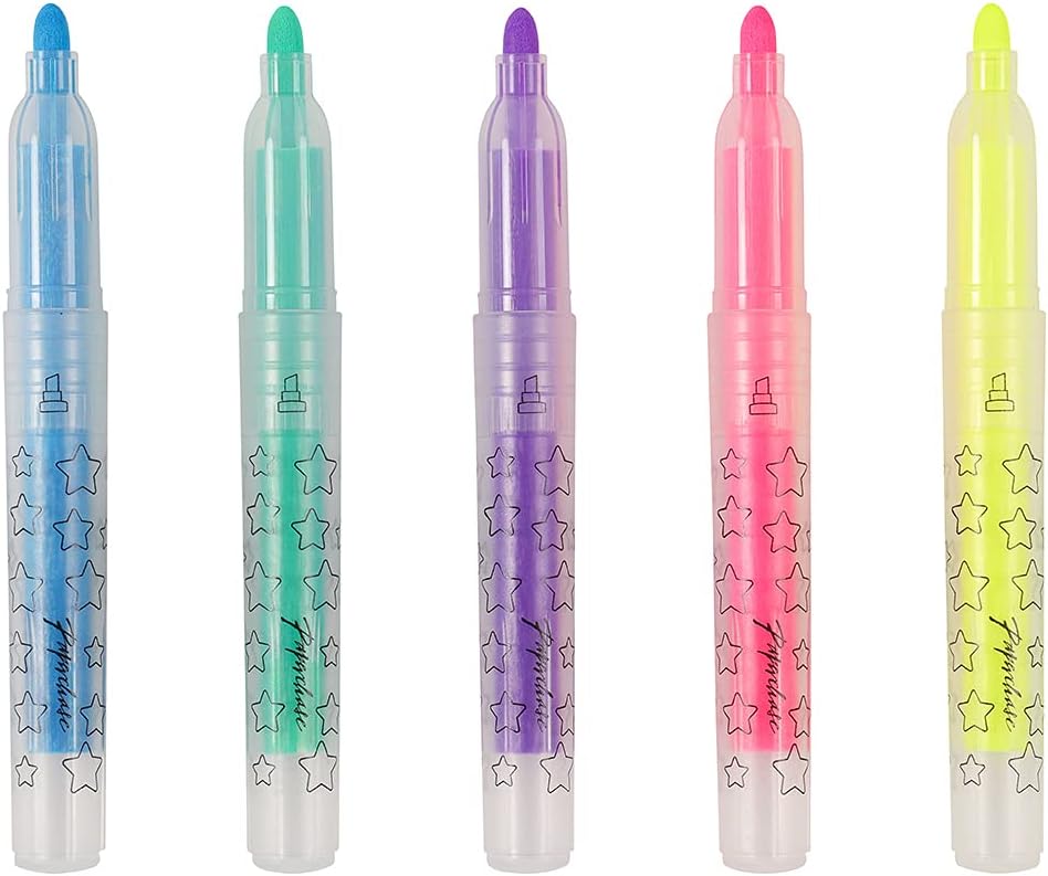 Paperchase Star print highlighters 5 pack BigaMart