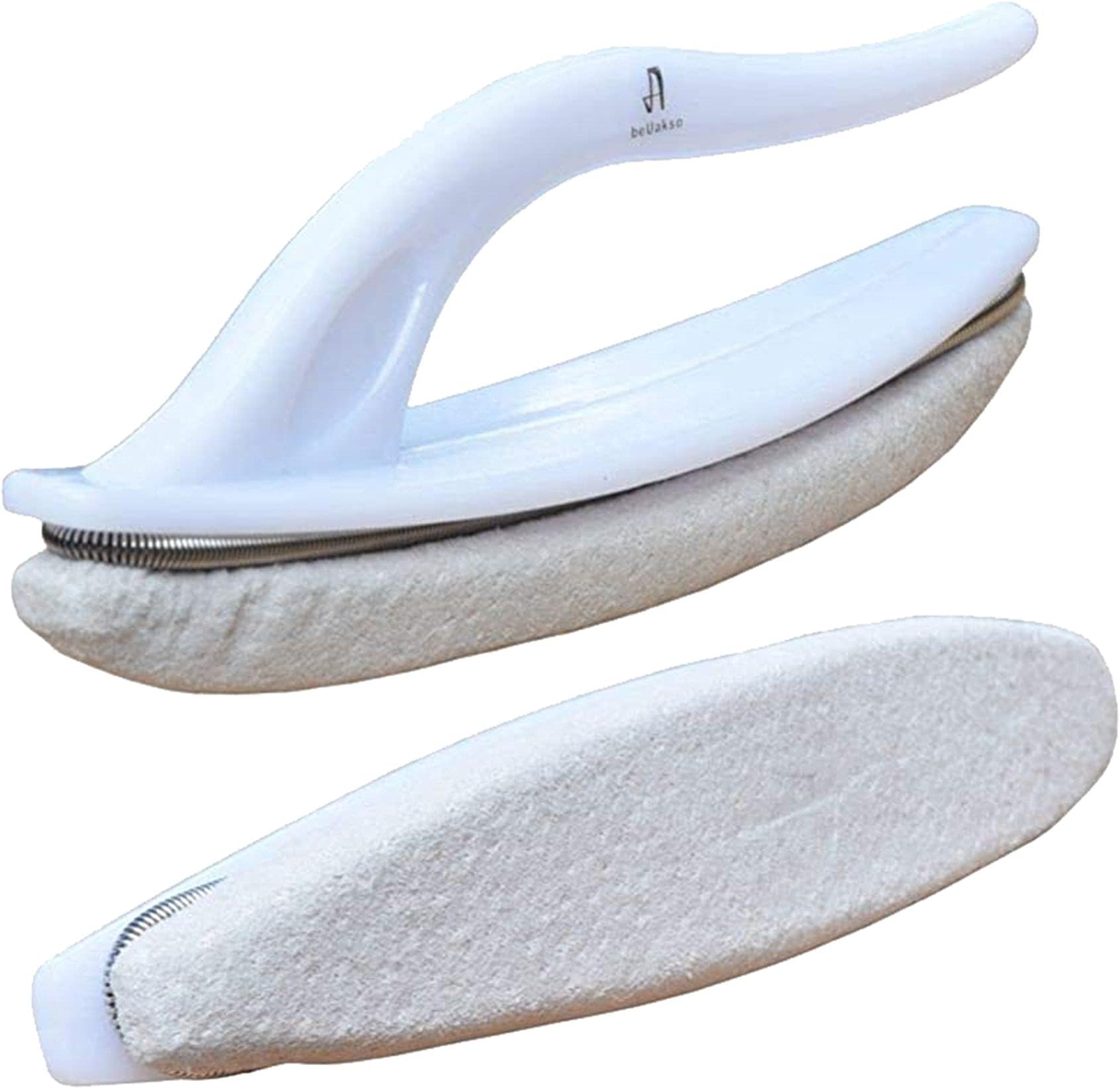 2 Pcs Premium Upgrade Chamois Nail Buffer for Nail Wax Cream, beUakso Nail Buffer Chamois