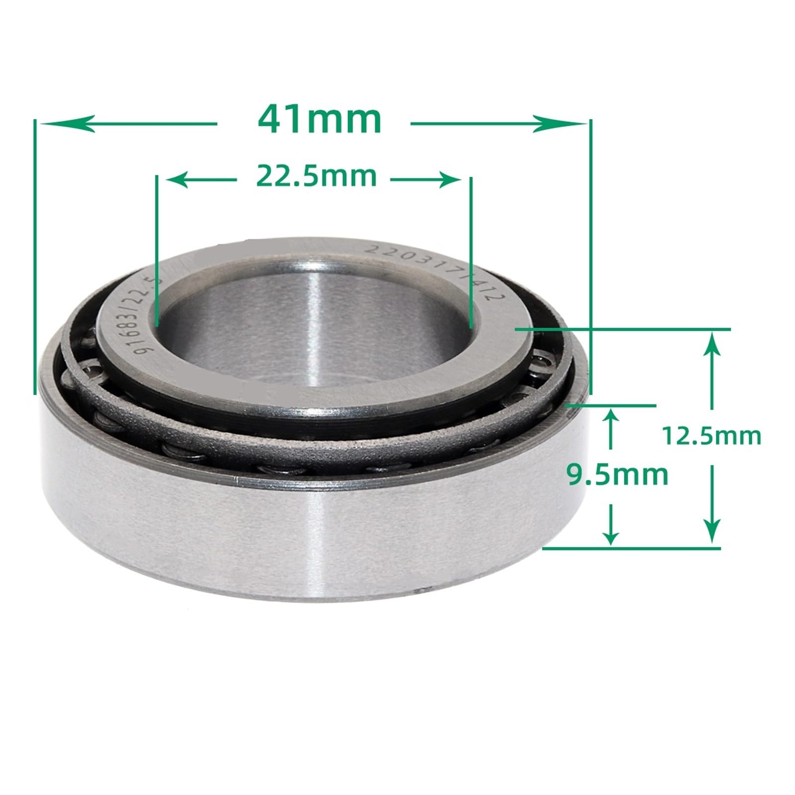 Cuscinetto A Rulli Affusolato 24x41x12.5mm Di 22.5x41x12.5mm - Foto 4