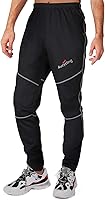 4ucycling Men's Thermal Fleece Windproof Mountain Bike Pants - Winter Cycling Running Hiking Pants for Cold Weather