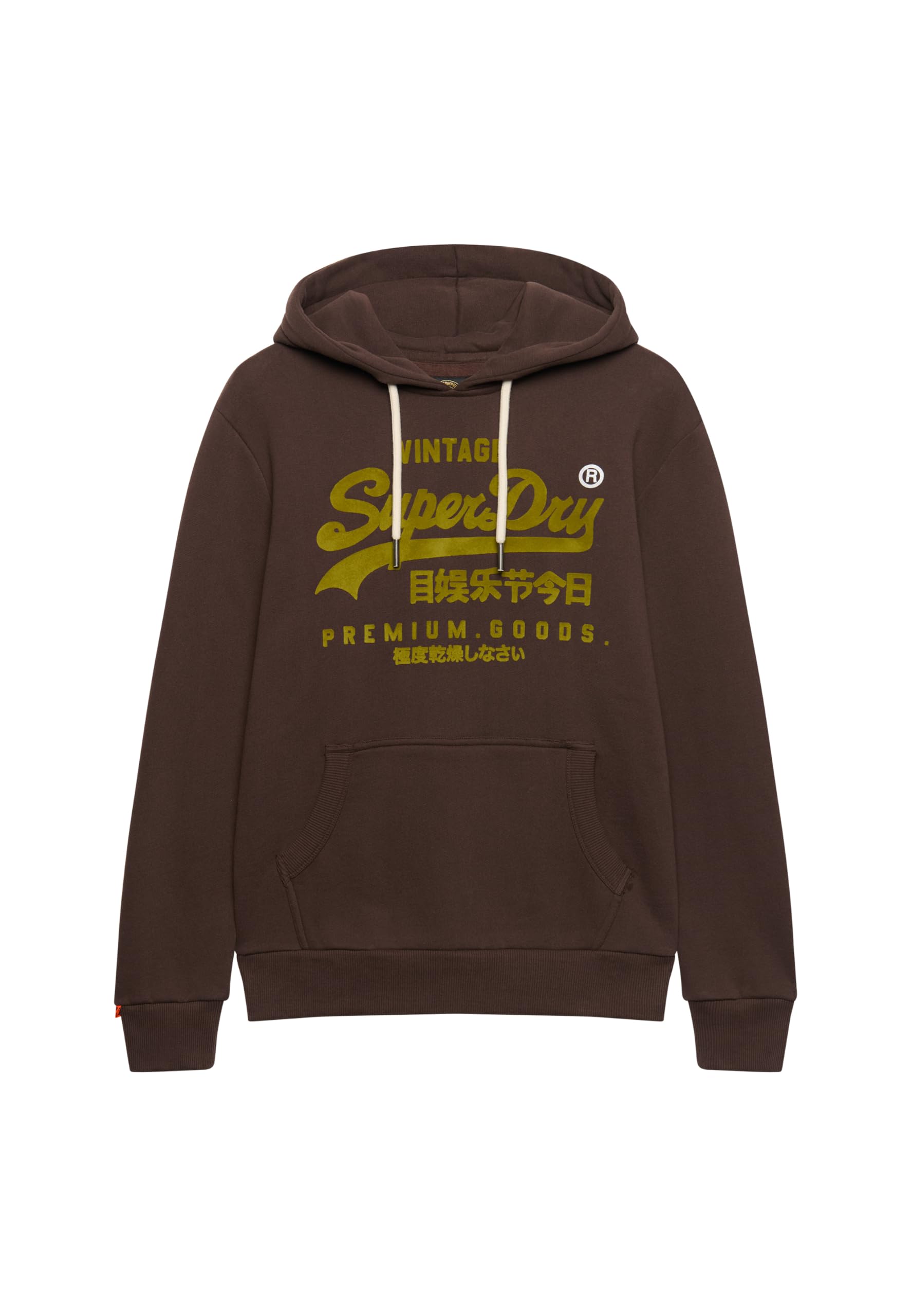 Superdry Marron Hooded Sweatshirt Vintage Logo Ton Sur Ton