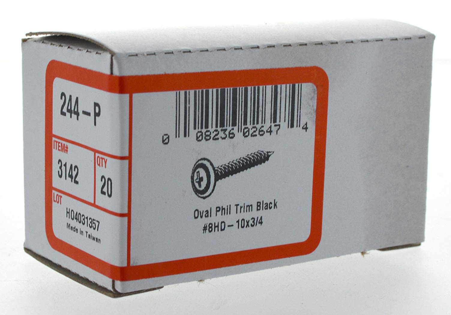 Hillman 15-Pack 6-Inch X 3/4-Inch Oval Head Phillips Sheet Metal Screws - Black Finish For Metal & Wood