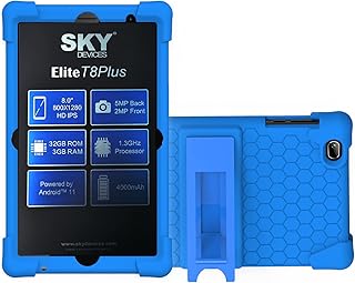 Sky PAD 8 Tablet Case, Transwon Kids Case Cover for Sky PAD8 Tablet/for Sky Devices Elite OctaX Tablet/for Sky Devices Elite T8 Plus Tablet - Blue