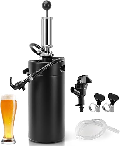 Mini sistema de grifo de barril de 128 onzas, mini bomba de barril de 3.6 L, sistema dispensador de cerveza de barril de barril de cerveza