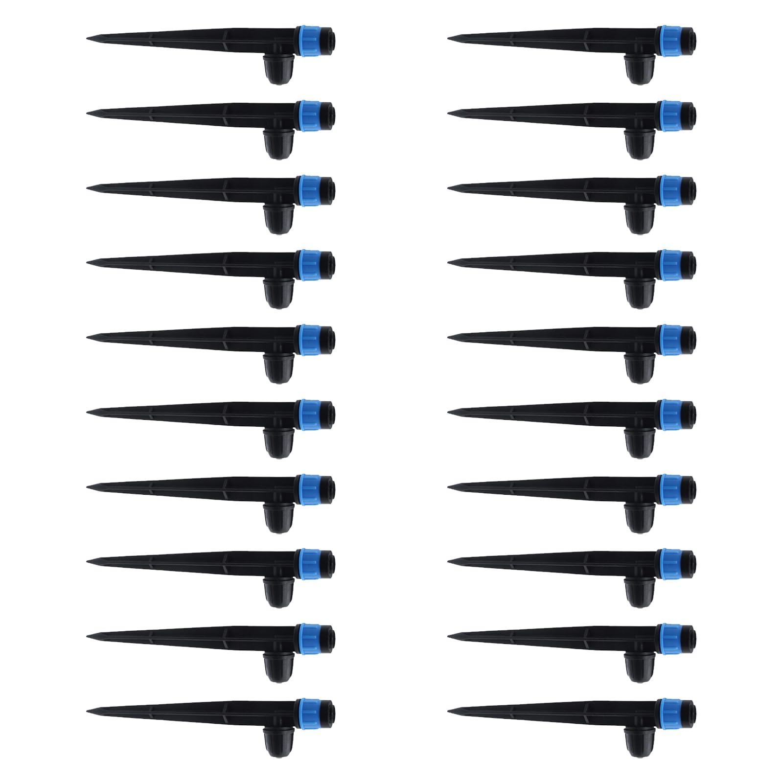 20Pcs Garden Water Sprinkler Rotation Irrigation Watering Agriculture Ground Automatic Tube Heavy Duty Nozzles