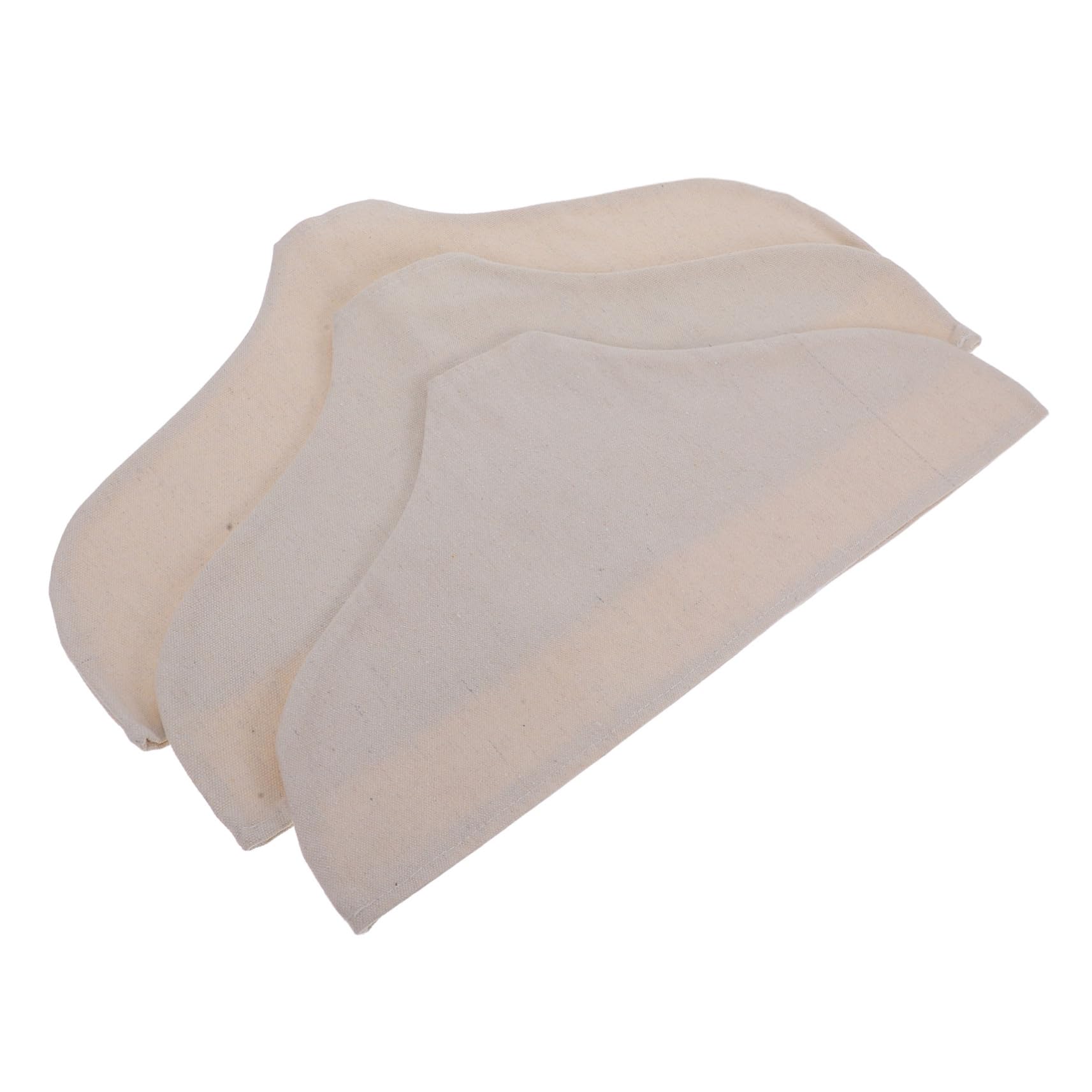Housse de cintre en lin élégante beige antidérapante de qualité supérieure pour penderie chic