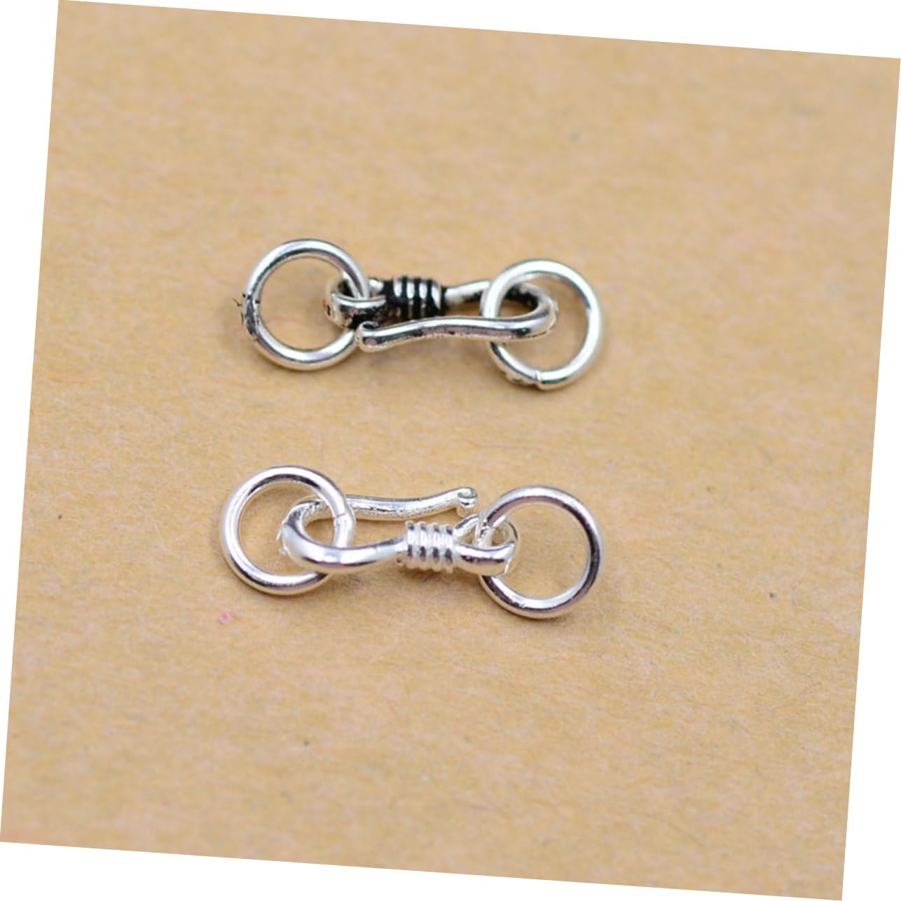 SOLUSTRE Fermoir Mousqueton En s Argenté Petit Taille, Lot De 5 Pièces, Connecteur Bracelet Bijou, Usage Fabrication Bijoux Diy, Présent Créatif, Usage Quotidien
