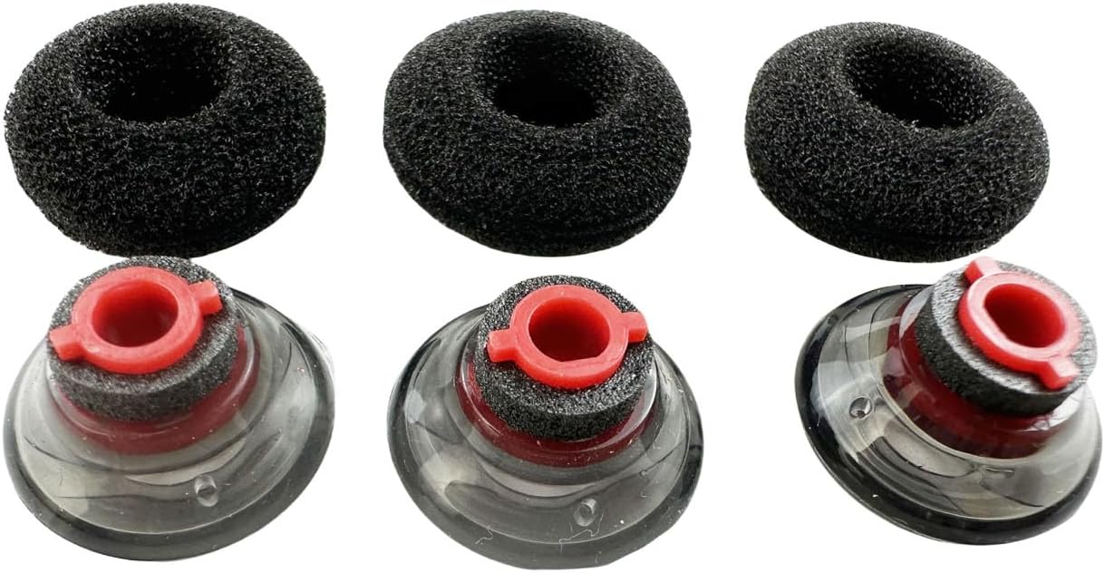 Replacement Earbuds Ear Tips, Foam Set Fit Kit for Plantronics Voyager 5200 5220 5210 Series Bluetooth Headset Headphone Ear Bud Sleeve Part with Storage Box, 6PCS (Medium) image 4