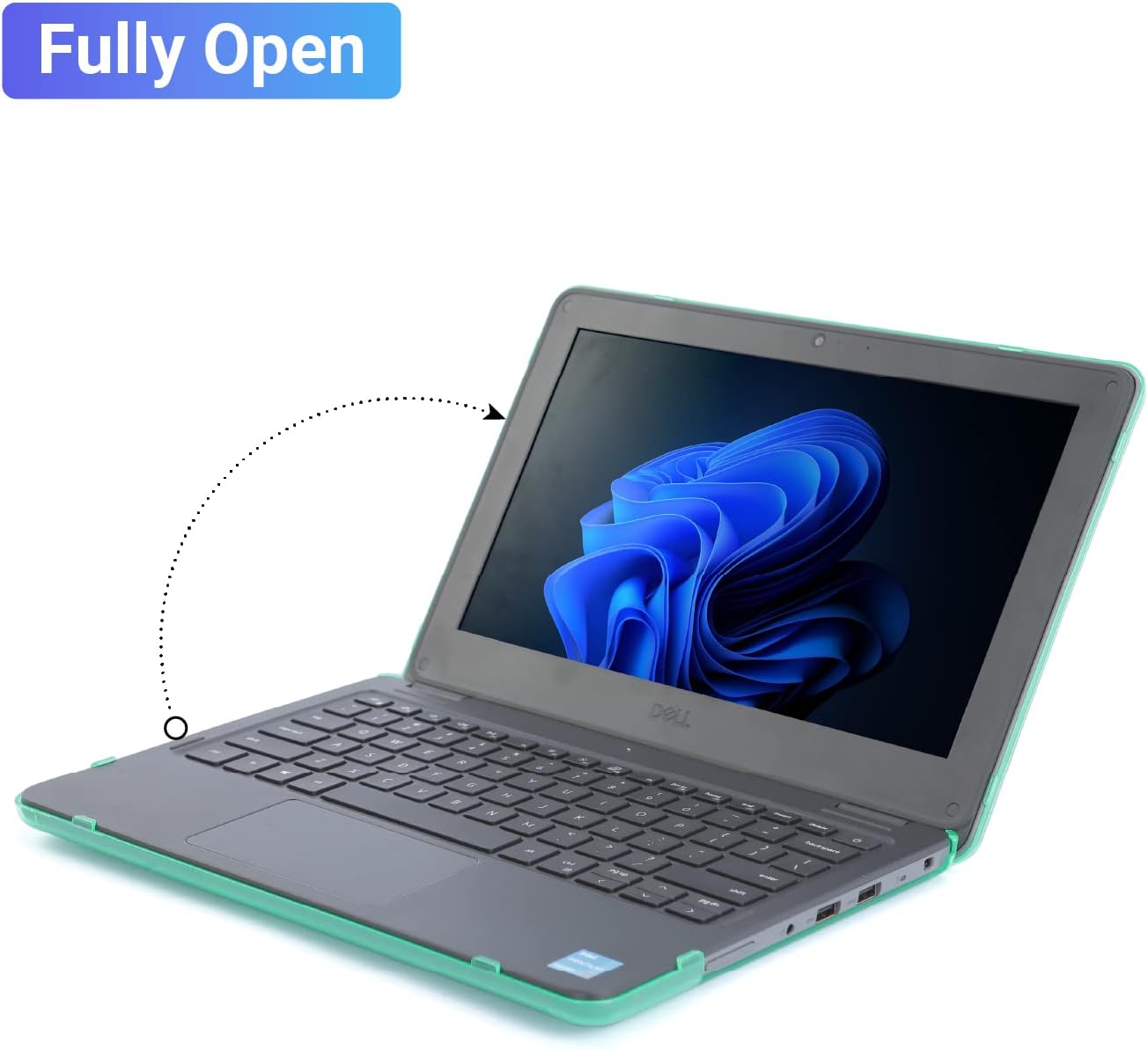 mCover Case Compatible for 2021～2022 11.6" Dell Latitude 3120 Clamshell Windows Notebook Computer Only (NOT Fitting Any Other Dell Models) - Clear