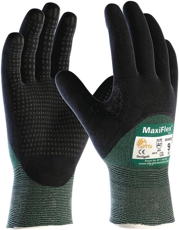 ATG 34-8453/M MaxiFlex Cut Engineered Yarn Cut Resistant Gloves With Micro-Foam Nitrile Coating