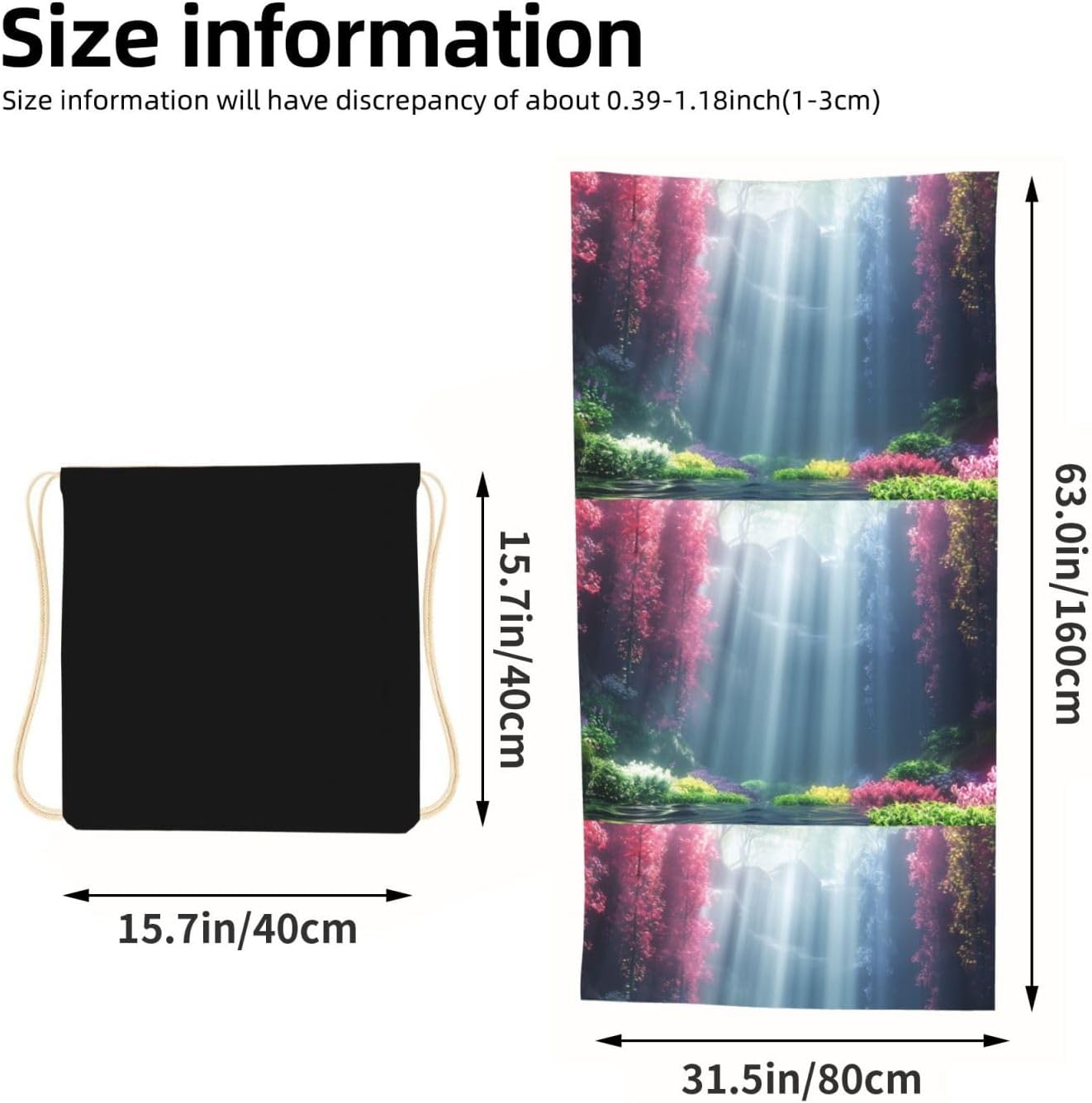 Underwater Sunlight 2in1 Packable Beach Towel Bag Women | Underwater Sunlight 2in1 Beach Towel Packable Bag: Sand-Free, Quick-Dry, Compact For Women Essentials