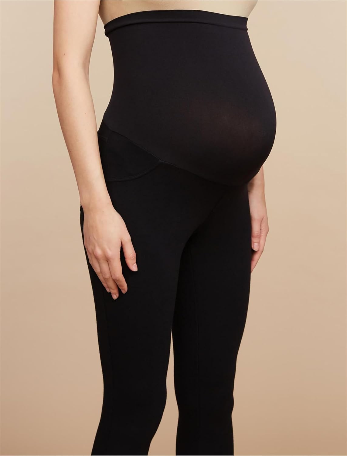 Motherhood Maternity Women's Full Length French Terry Secret Fit Over The Belly Pregnancy Legging - Image 2