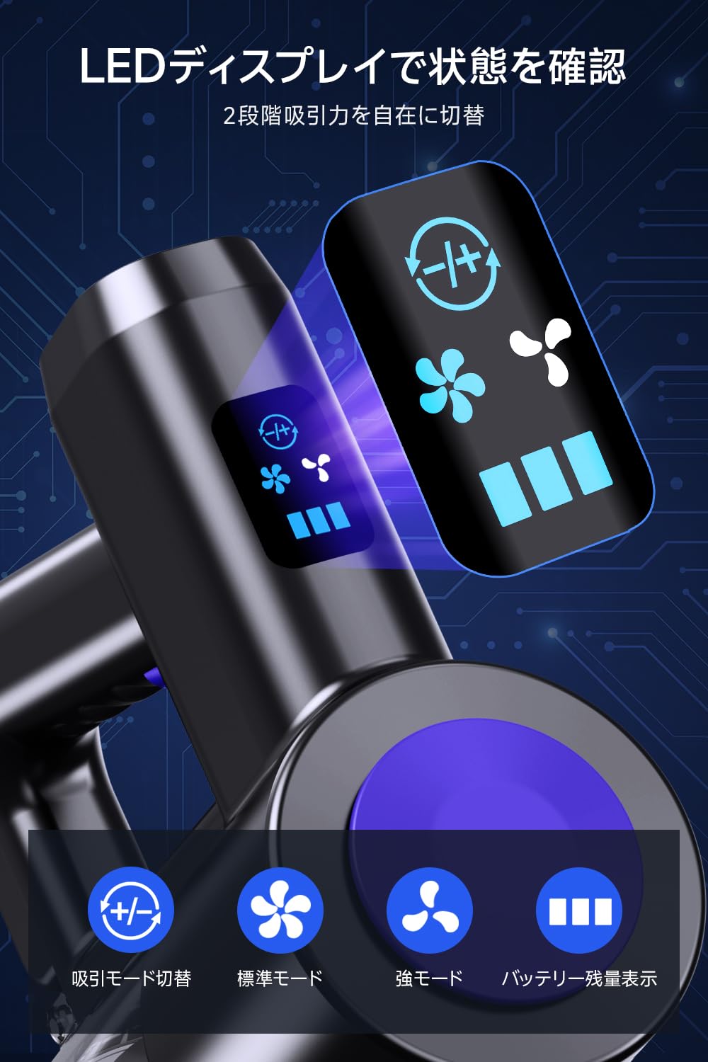 Amazon | 掃除機 コードレス 【2026革新版登場!45000Pa超強力吸引・45