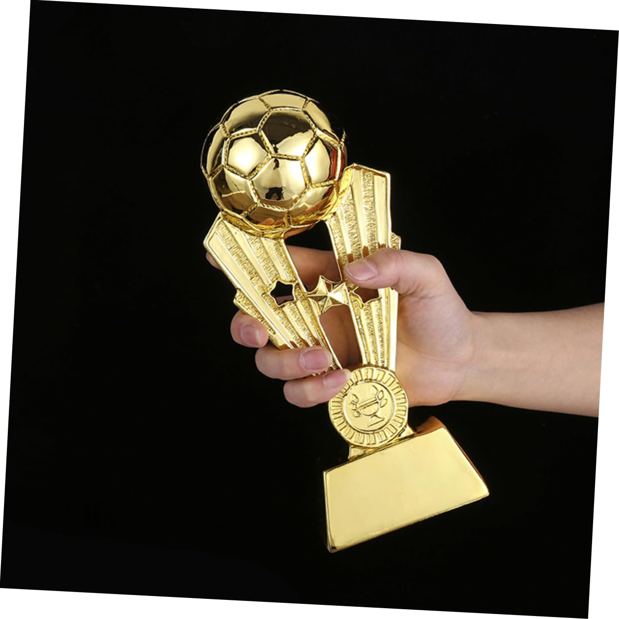 GALPADA Coppa Calcio Campione in Resina Placcata Oro per Squadre | Festa Scuola Decor, Premi per Giochi Calcio, Uso Duraturo e Finitura Lucida