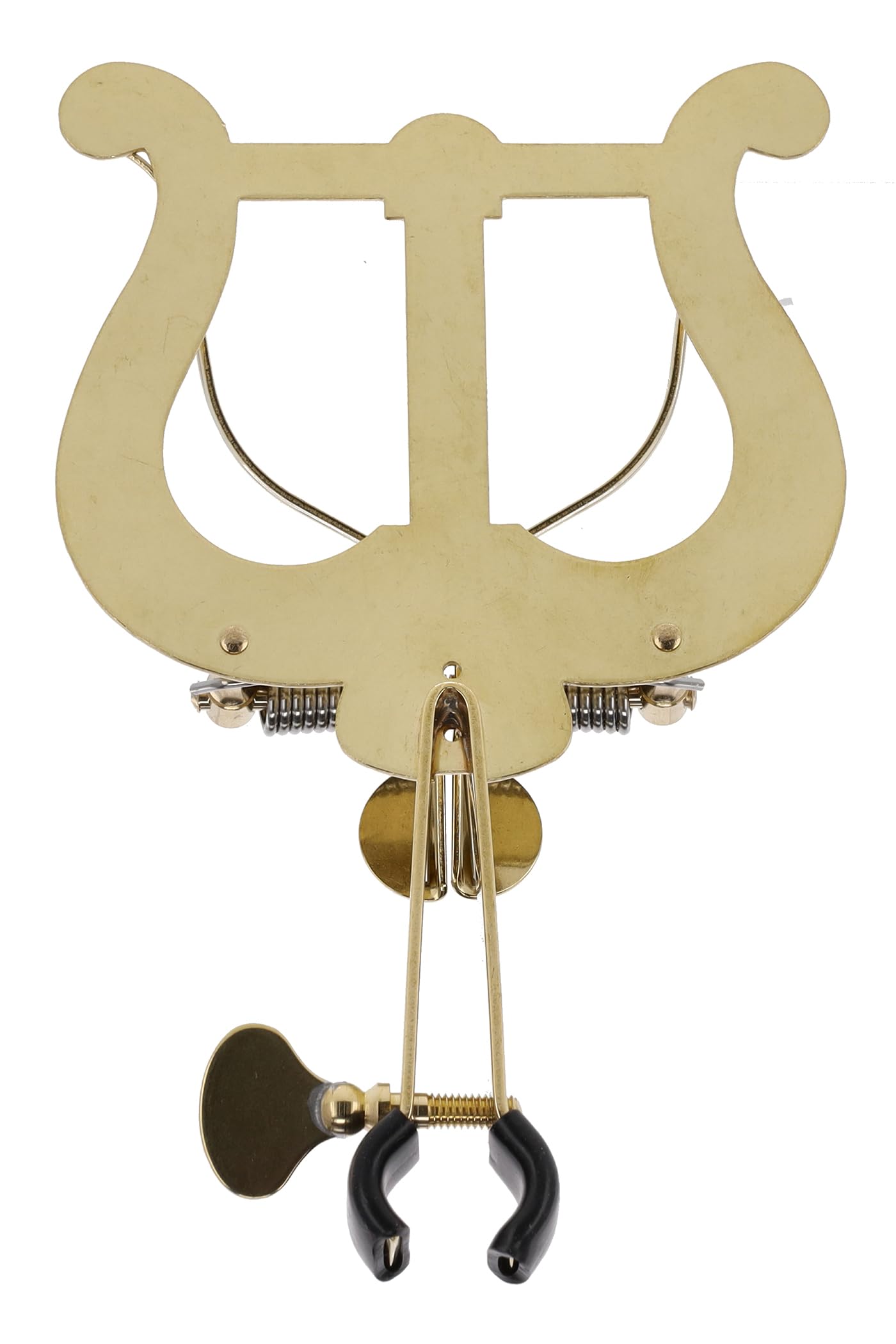 GEWA Marschnotenhalter Trompete - Messing - Große Lyra - 2 Drücker - Mit Klemme