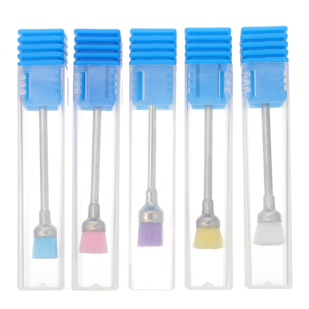 LIFKOME 5 pièces Brosse de Nettoyage pour Poussière Ongles Ergonomique Outil de Manucure Pédicure Professionnel Embouts Ponceuse Ongles Multifonctions Kit Nail Art Portable