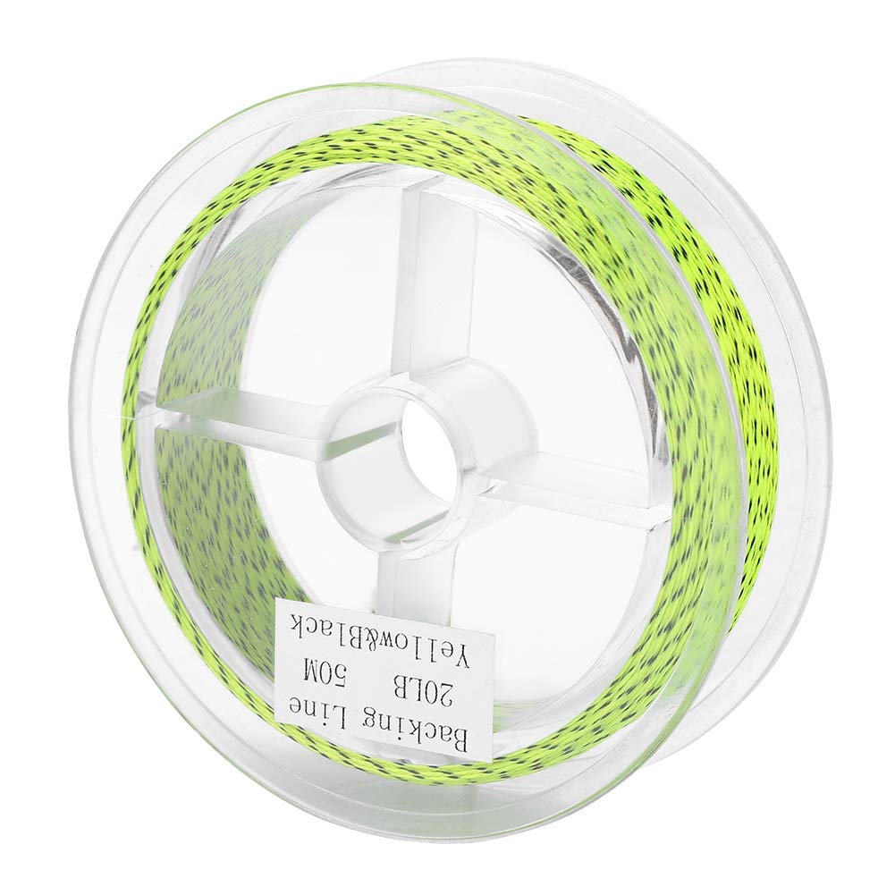Ligne De Pêche à La Mouche 50 M - Polyester Tressé 8 Brins - Résistante Déchirure 20/13.6 Kg - Pour Eau Douce