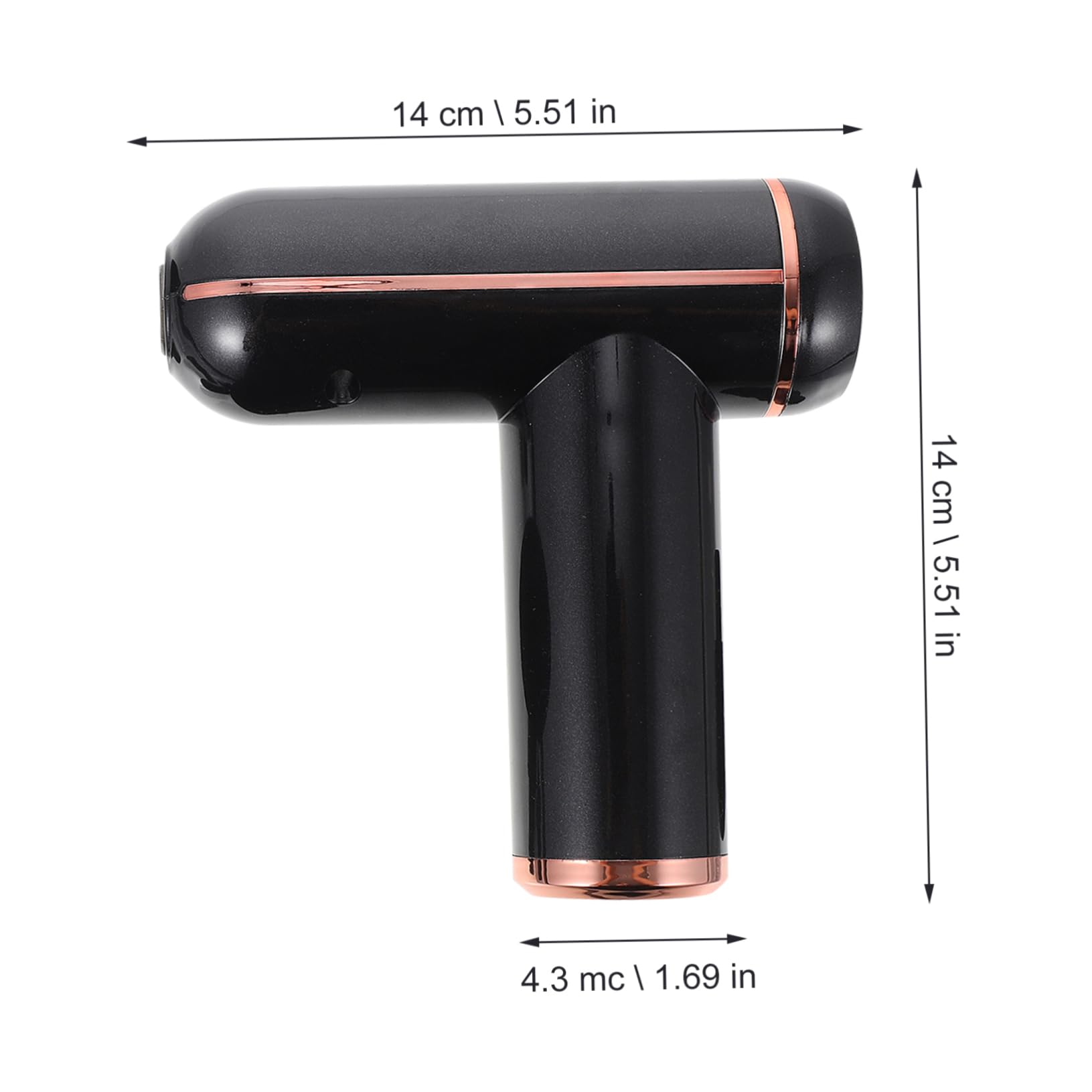 Abaodam Pistola Massaggio Muscolare Profonda Rilassamento Muscolare Portatile USB 4 Testine Massaggianti per Yoga e Viaggi 1800mah Nero