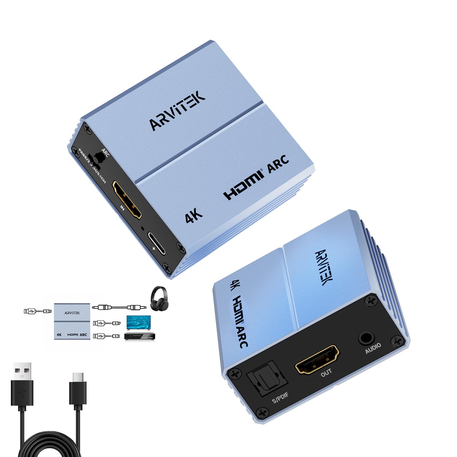 HDMI ARC Audio Extractor 4K @ 60Hz