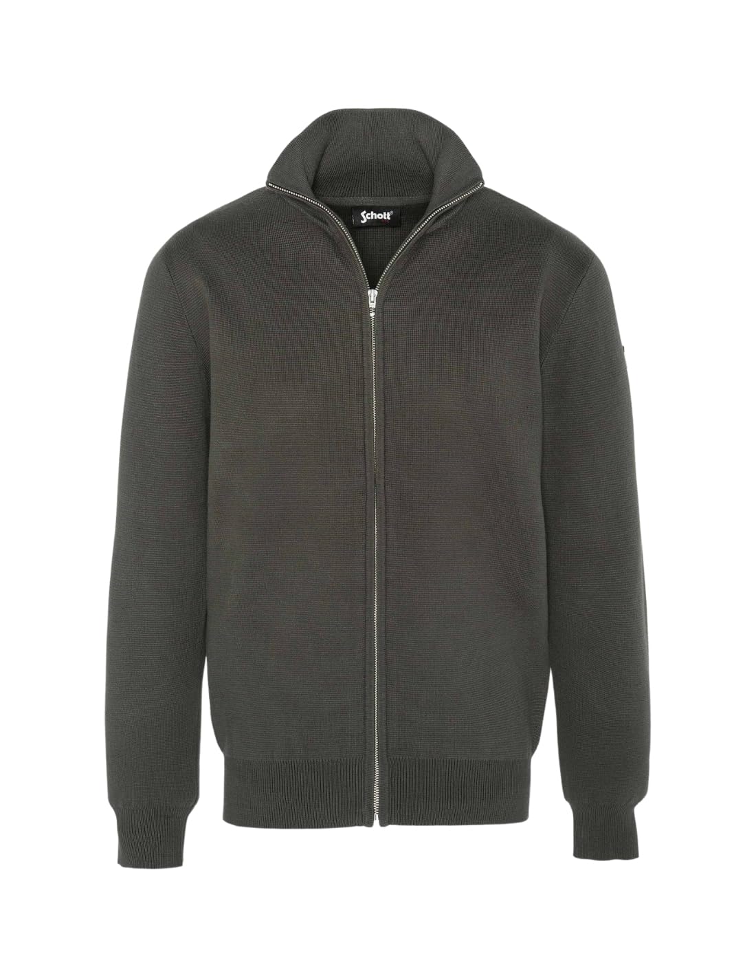 Schott NYC Men's Plkern2 Pullover Sweater Not Applicable, Dark Khaki, X-Large