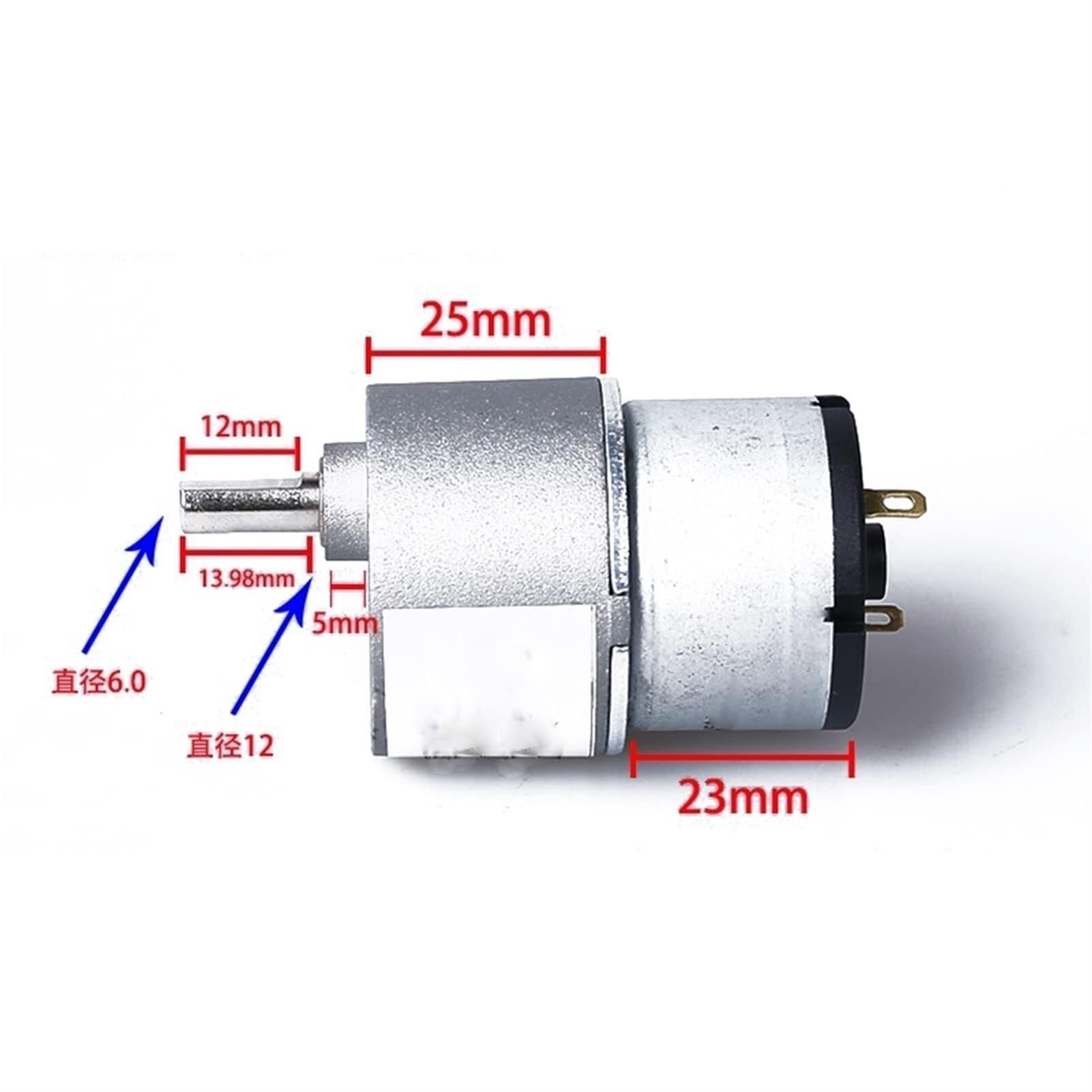 Hochdrehmoment Getriebemotor 12V DC mit Metallzahnrädern