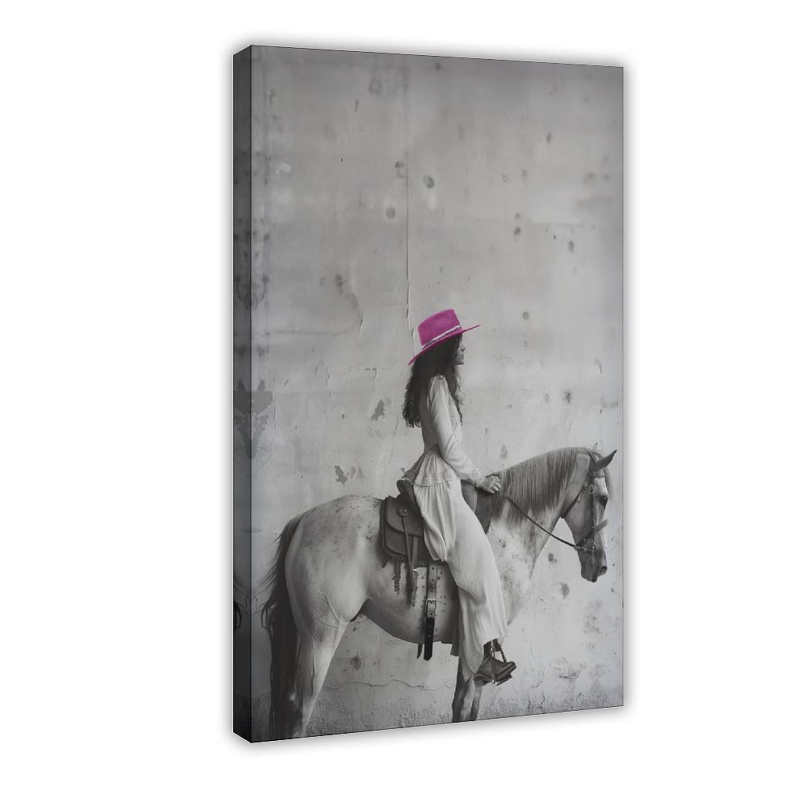 Bareronor Victorian Horse Poster (4) Canvas Poster Bedroom Decor Landscape Office Room Decor Gift 12" L X 18" W