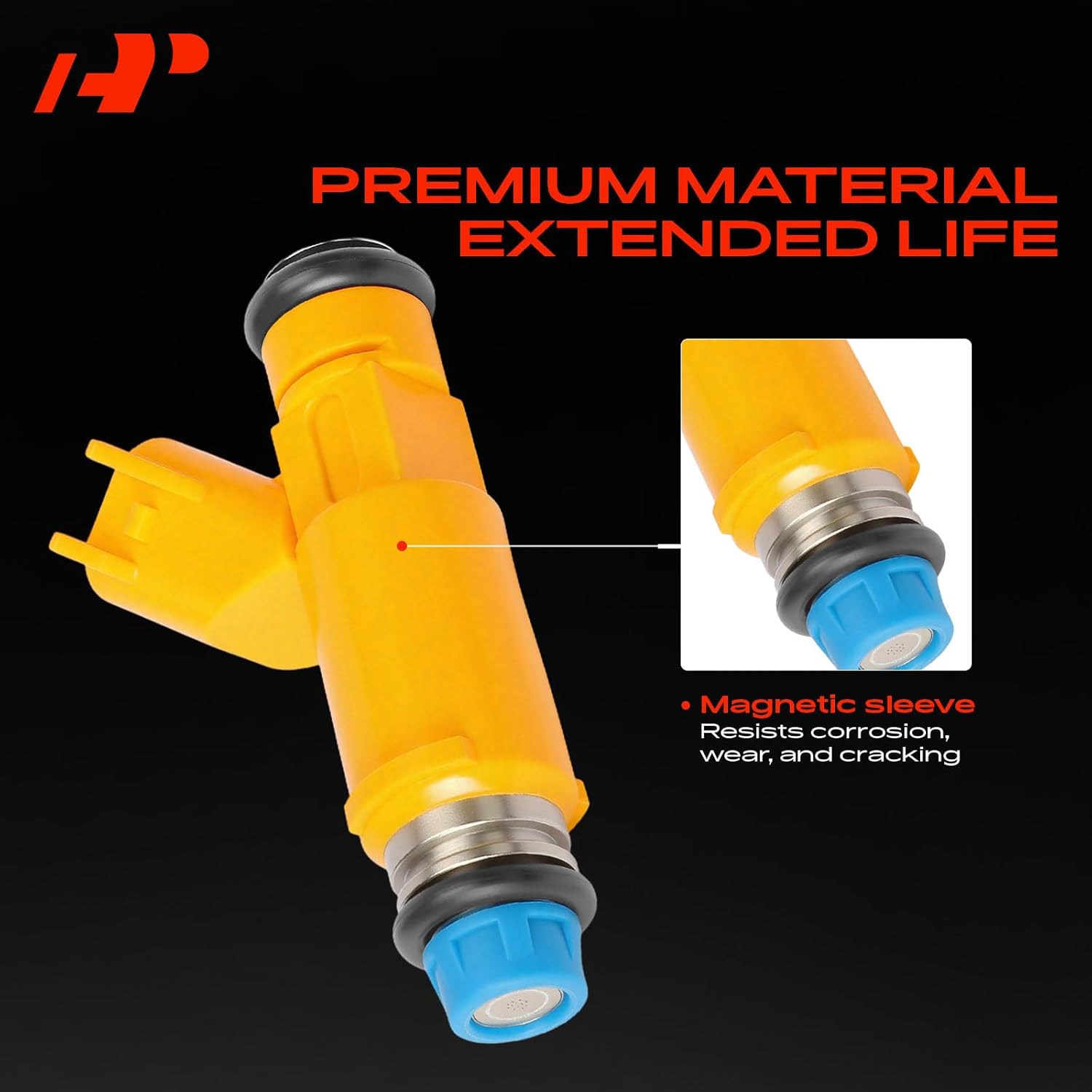 A-Premium Fuel Injectors Set of 8 Compatible with Land Rover LR3, Range Rover, Range Rover Sport & Jaguar XJ8, XK8, S-Type, Replace# 800-2138N