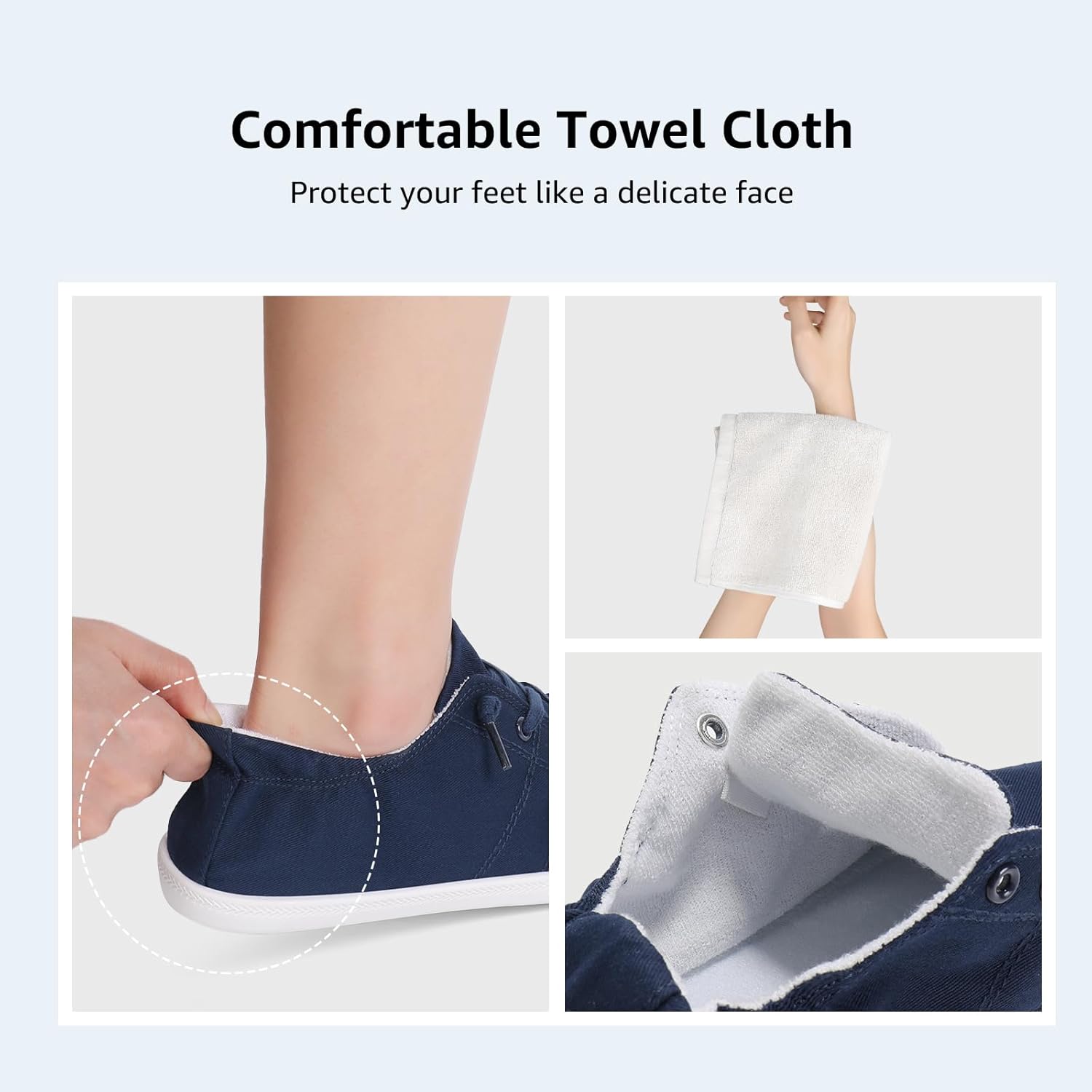 STQ Women Slip On Sneakers, Comfortable Casual Canvas Shoes - Image 5