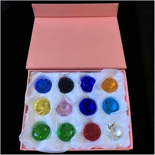 JUIYU Atrapasoles de jardín, 10 collares colgantes hechos a mano de cristal de 1.575in, 1.969in y 2.362in (color  mezcla de 1.575in)