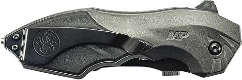 Miniatura 3 de Smith & Wesson M&P SWMP5LS - Cuchillo de apertura asistida SS de 8.5 pulgadas con hoja dentada de punta de clip de 3.5 pulgadas y mango de aluminio