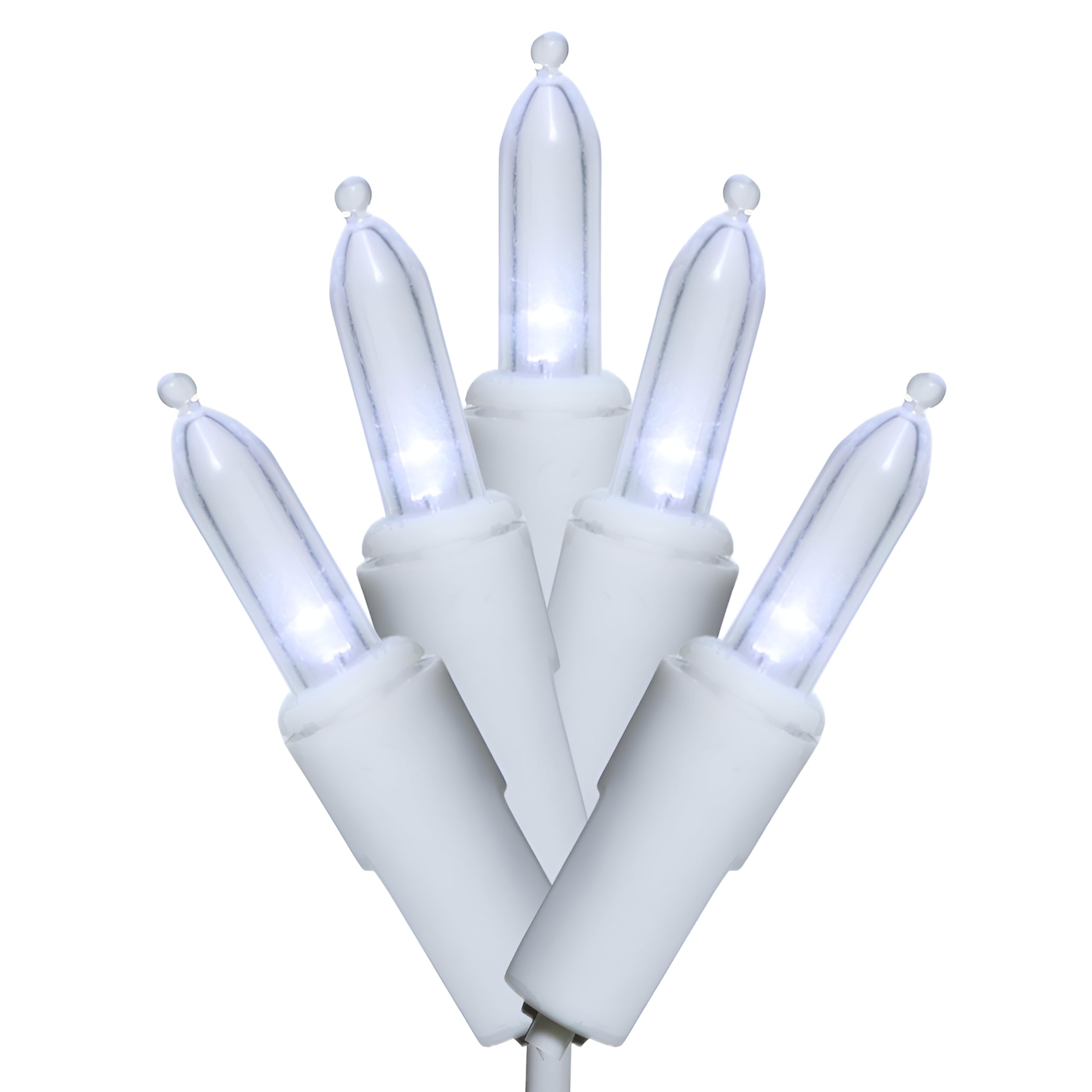 LUCKY SHINE 150 LED Cool White Christmas Lights, Commercial Grade