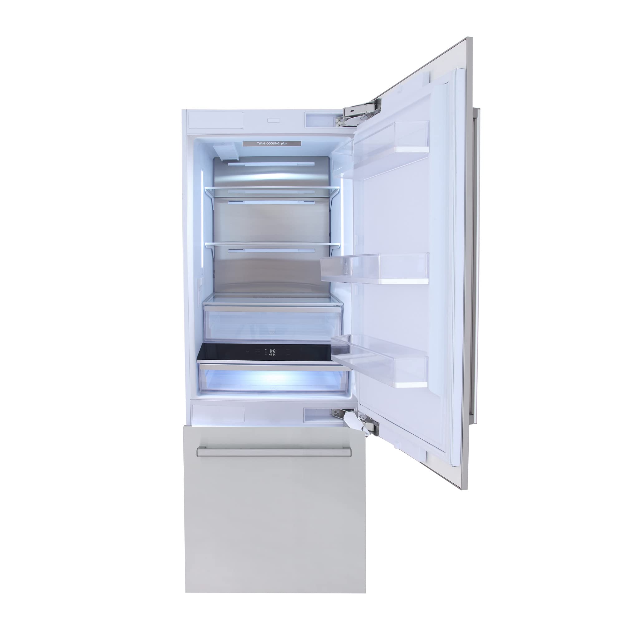 Kucht Kr300sd Built-In Refrigerator, White on Fridge.com - View 2