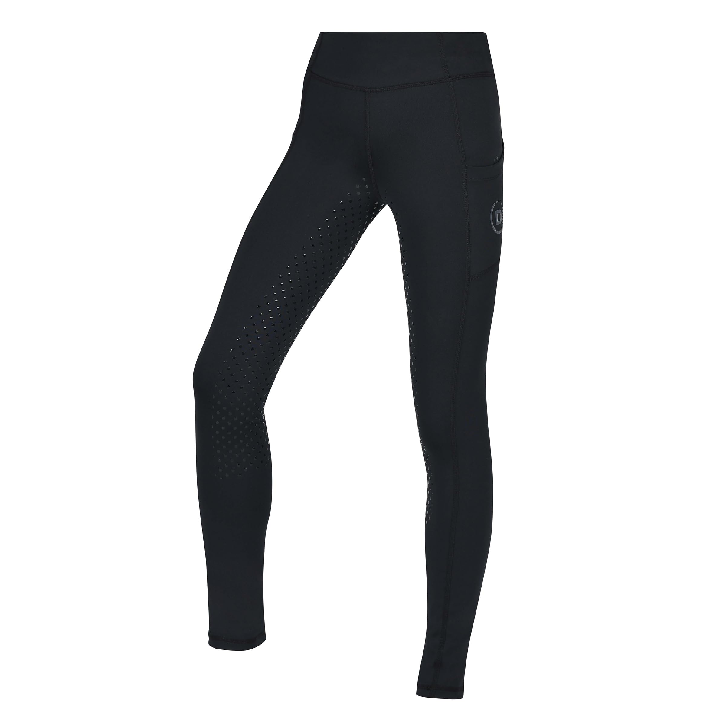 Dublin Kids Everyday Riding Tights, Black, Childs 12/25"