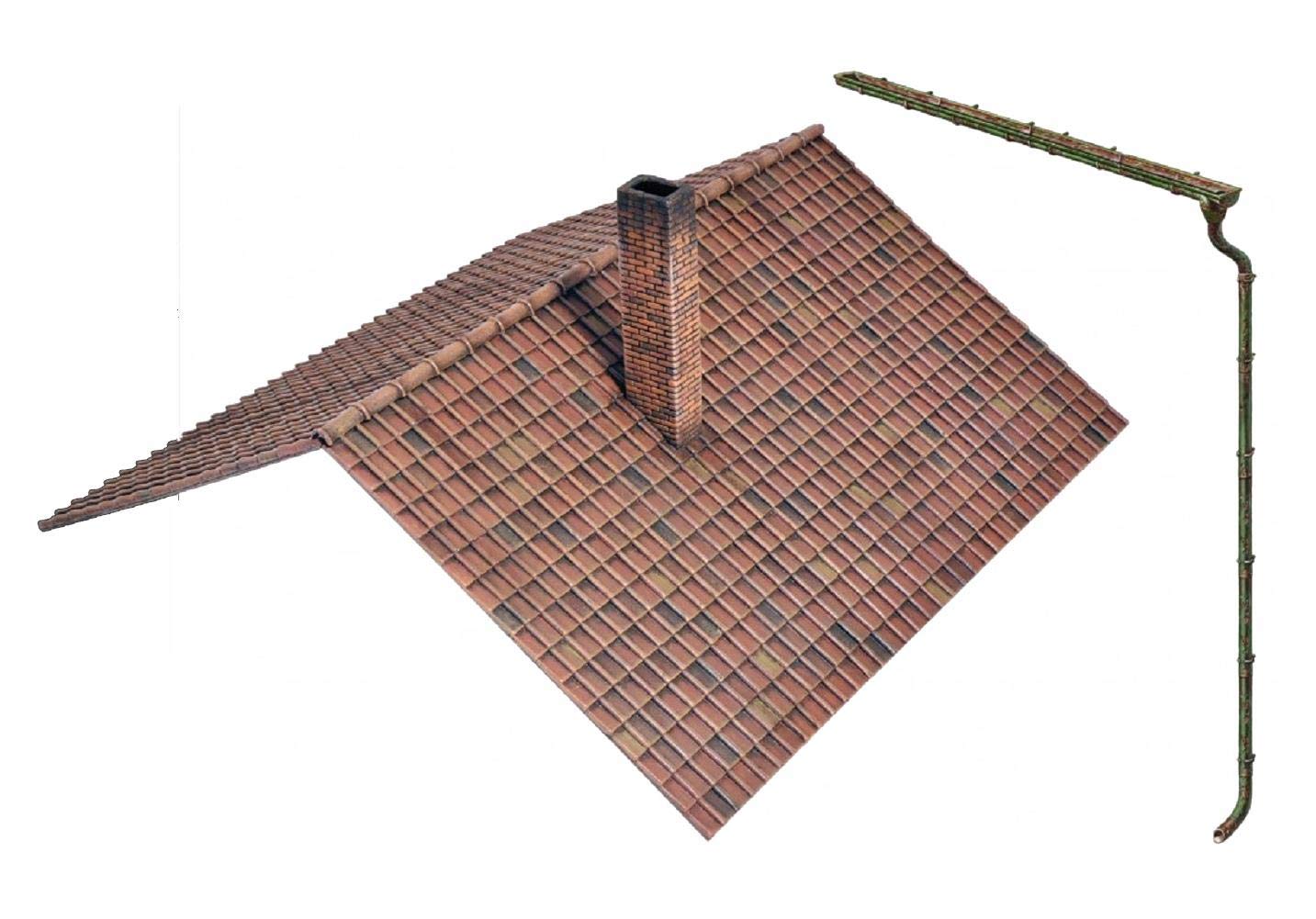 MiniArt 1/35 Scale European Tiled Roof - Plastic Model Building Kit # 35555