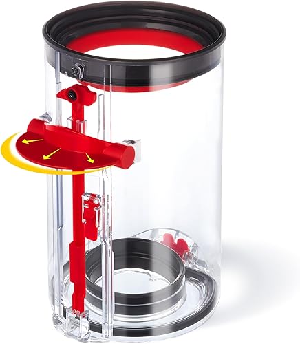 Contenedor mejorado compatible con el recipiente de aspiradora Dyson V10, repuesto de contenedor de polvo grande para Dyson Número de pieza 969509-01