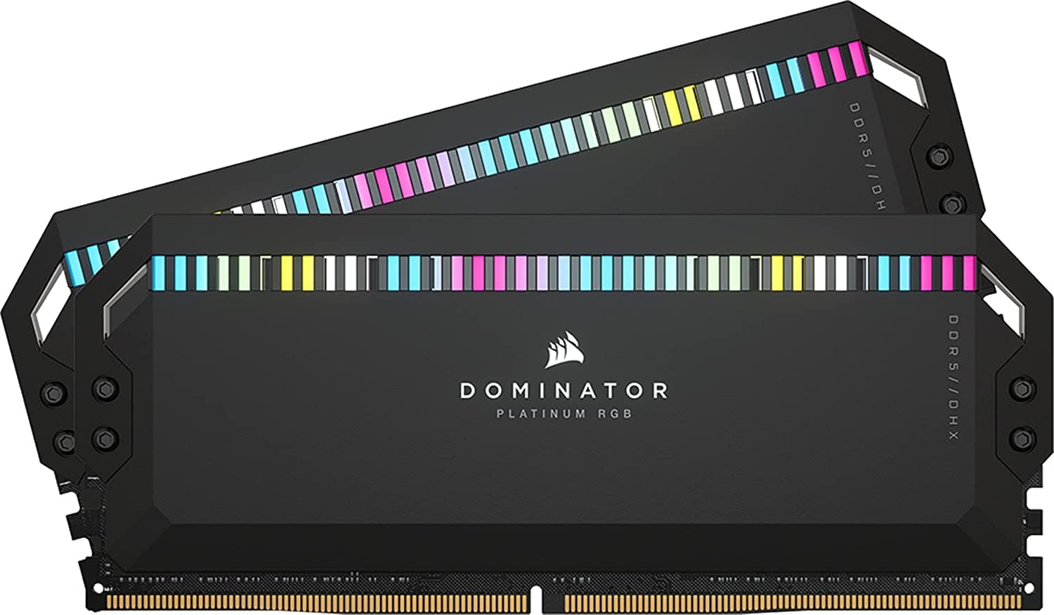 CORSAIR DOMINATOR PLATINUM RGB DDR5 RAM 32GB (2x16GB) 7200MHz CL34 Intel XMP Compatibile iCUE Memoria per Computer - Nero (CMT32GX5M2X7200C34)