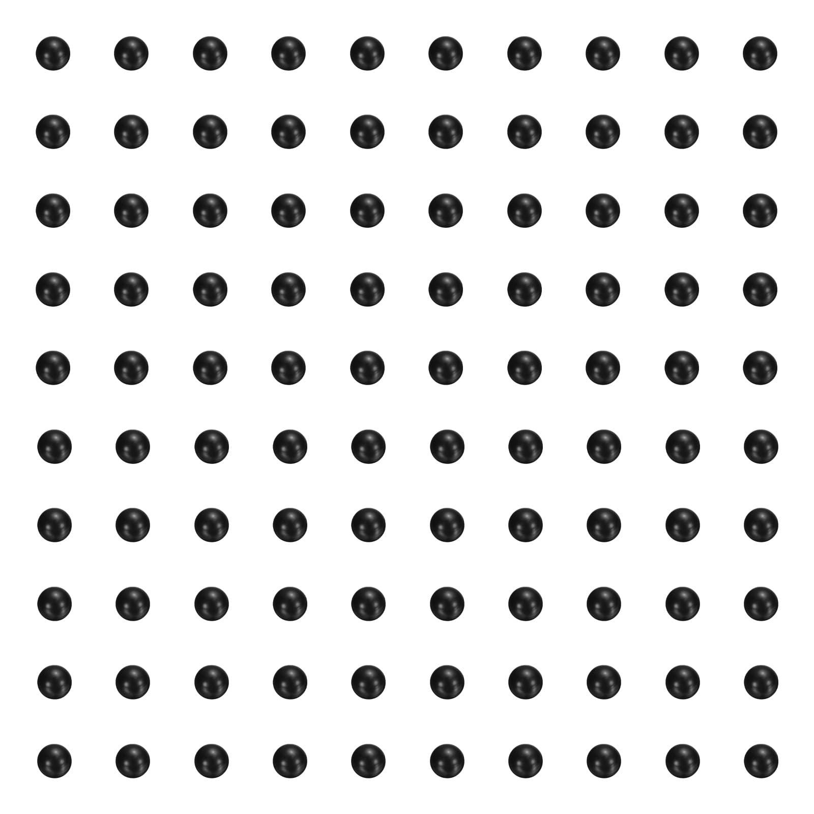 200 piezas bolas de rodamiento plástico PP 5mm precisión G2 negro