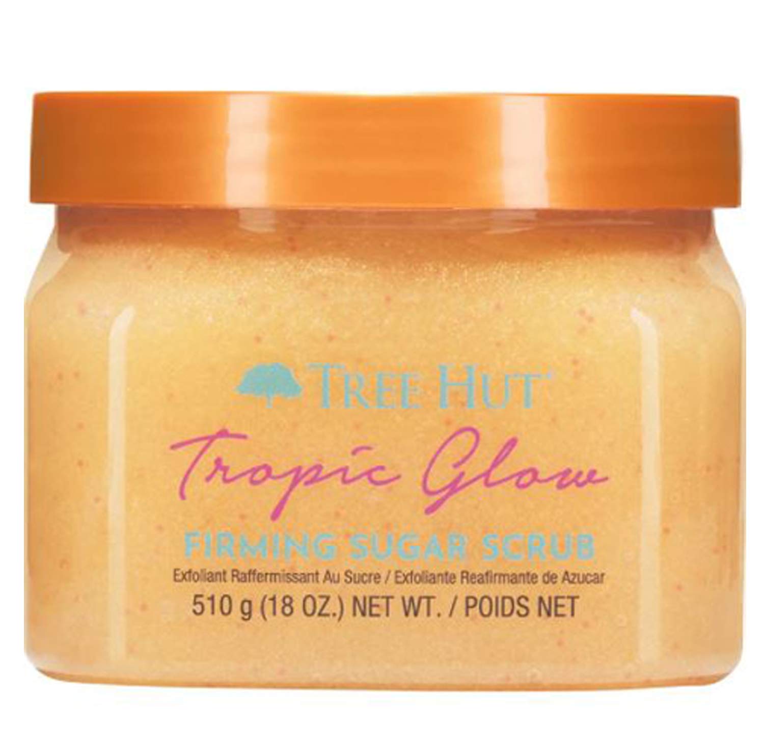 Tree Hut Tropic Glow Firming Sugar Scrub 18 Oz! Formulated With Real Sugar, Certified Shea Butter And Guarana Extract! Exfoliating Body Scrub That Leaves Skin Feeling Soft & Smooth! (Tropic Glow
