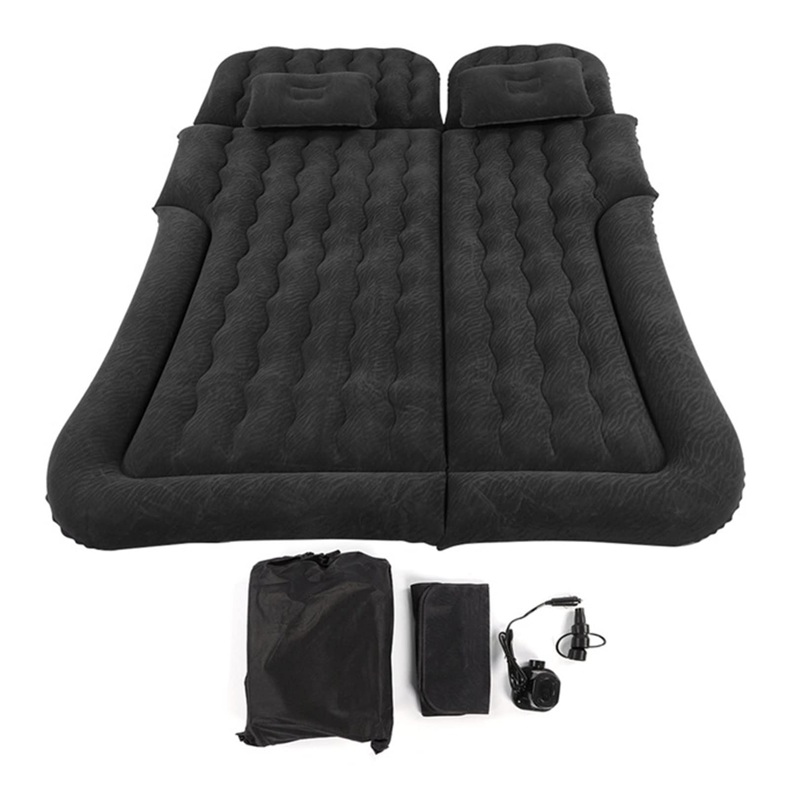 Colchón De Camping Cama inflable del colchón de aire del coche 2 en 1 Camping de viaje multifunción / colchón for dormir CLORURO DE POLIVINILO Cojín de descanso suave de flocado for coche Suv Colchón