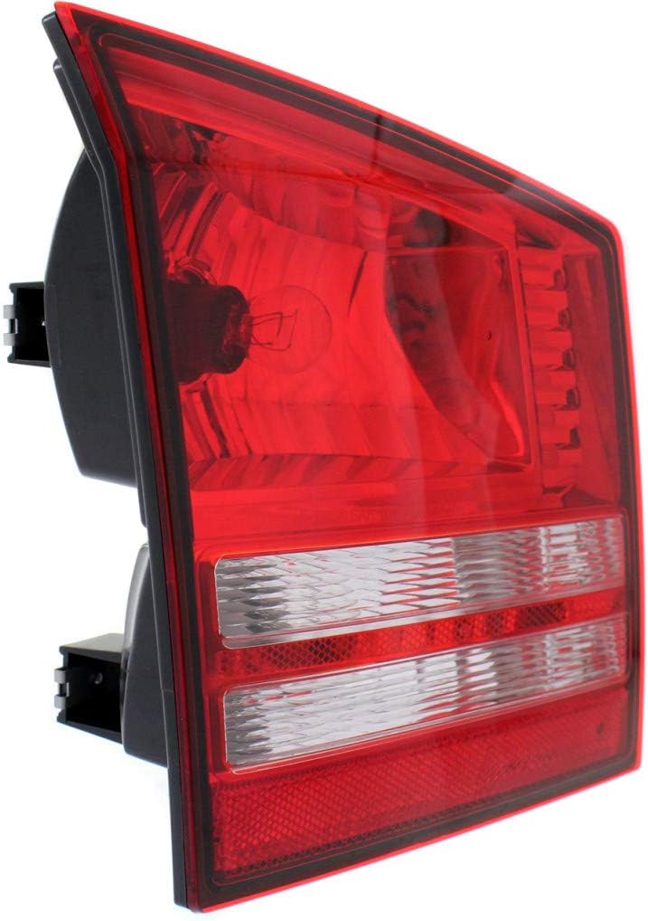 CarLights360 For Dodge Journey Tail Light 2009-2020 Driver Side Inner Rear CAPA Certified For CH2802100 | 4806369AF; On Luggage Lid